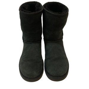 UGG women black winter boots size 9 mid-calf warm